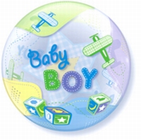 22 Inch Baby Boy Planes Bubble