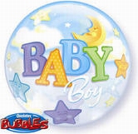 22 inch  Baby Boy - Bubble Balloon