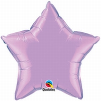 20 Inch Pearl Lavender Star Foil