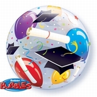 22 Inch Grad Hats & Balloons Bubble