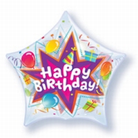 22 Inch Star Birthday Party Blast Deco Bubble Balloon