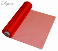 Eleganza Soft Sheer Organza 29cm x 25m Red