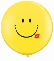 3ft A Smile And a Kiss Giant Latex Balloons 2pk