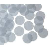 25mm SILVER-GREY Circular Tissue Confetti 100 gr