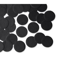25mm BLACK Circular Tissue Confetti 100 gr