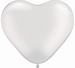 Q6 Inch Heart Pearl - White 100ct 
