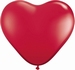 Q15 Inch Heart - Ruby Red 50pk 