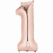 Number 1 Rose Gold Supershape Balloons 