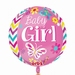 Baby Girl Orbz Foil Balloon 