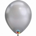 Q11 Inch Chrome Silver Latex Balloons 100pk 