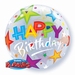 22 Inch Birthday Brilliant Stars - Bubble Balloon 